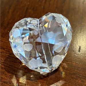 Swarovski Crystal Silver Shade Love Heart Medium~9400 NR 000 340~MIB